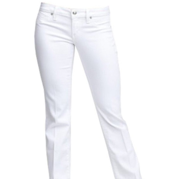 NWT- Bebe white distressed jeans - Picture 4 of 12